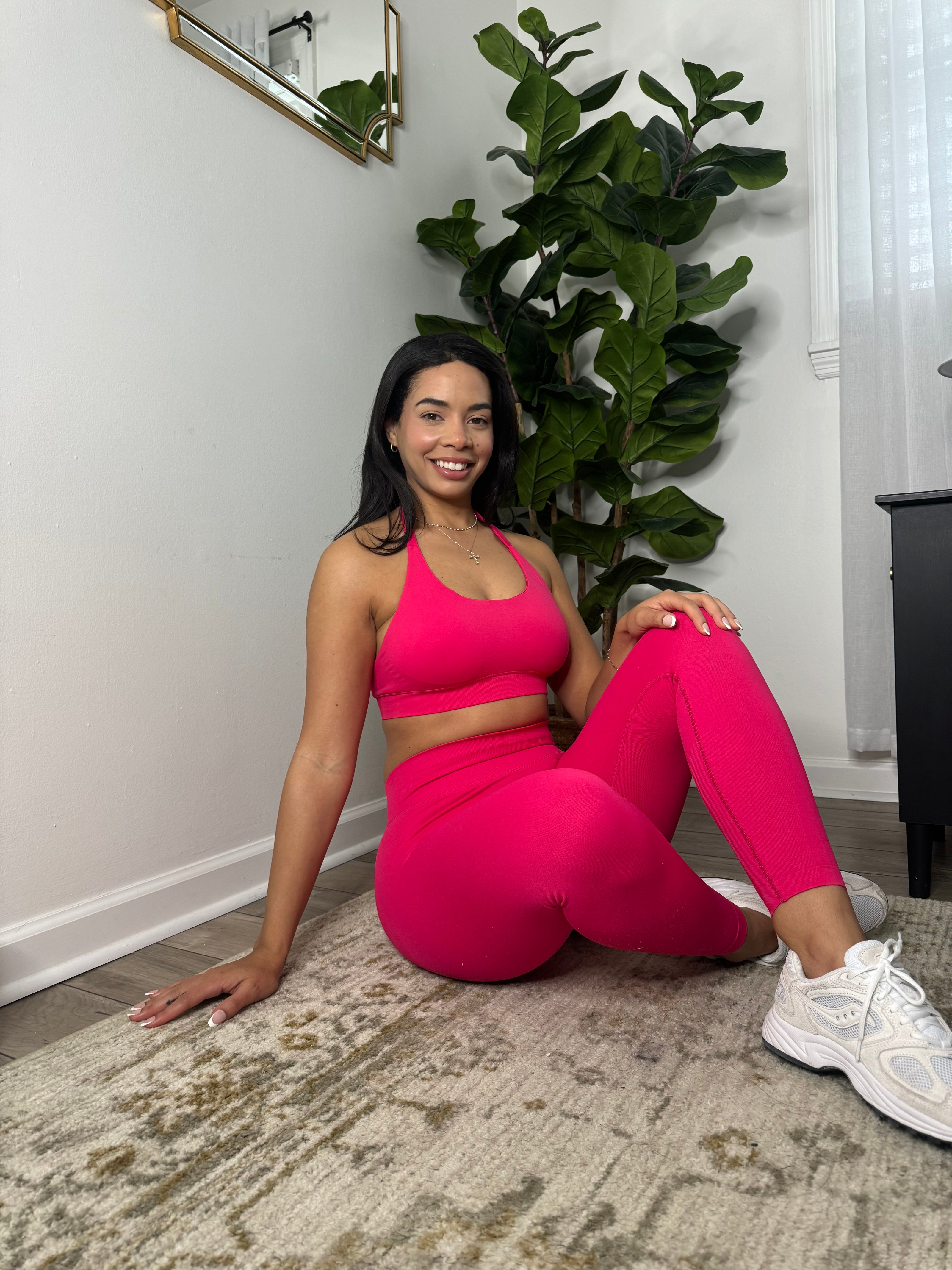 SierraSculpted Sports Bra - Deep Pink