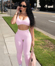 Aura Leggings - Blush Pink