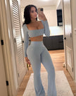 FlexFlaire Leggings - Baby Blue