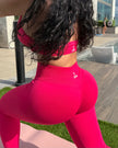 SierraSculpted Leggings - Deep Pink
