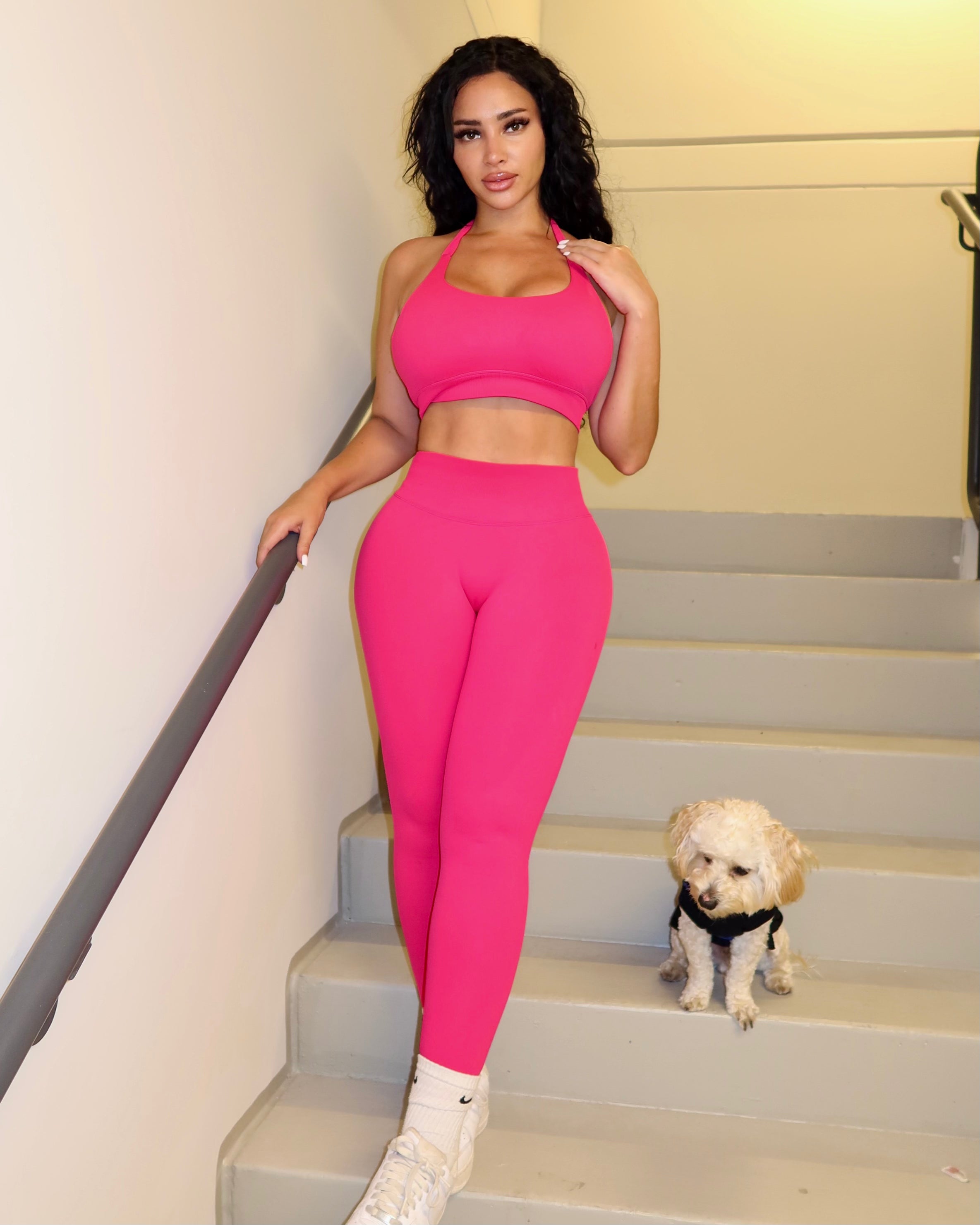 SierraSculpted Leggings - Deep Pink