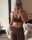 Elevate Sports Bra - Brown