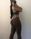 Elevate Leggings - Brown