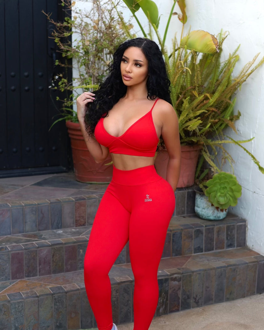 Elevate Leggings - Fiery Red